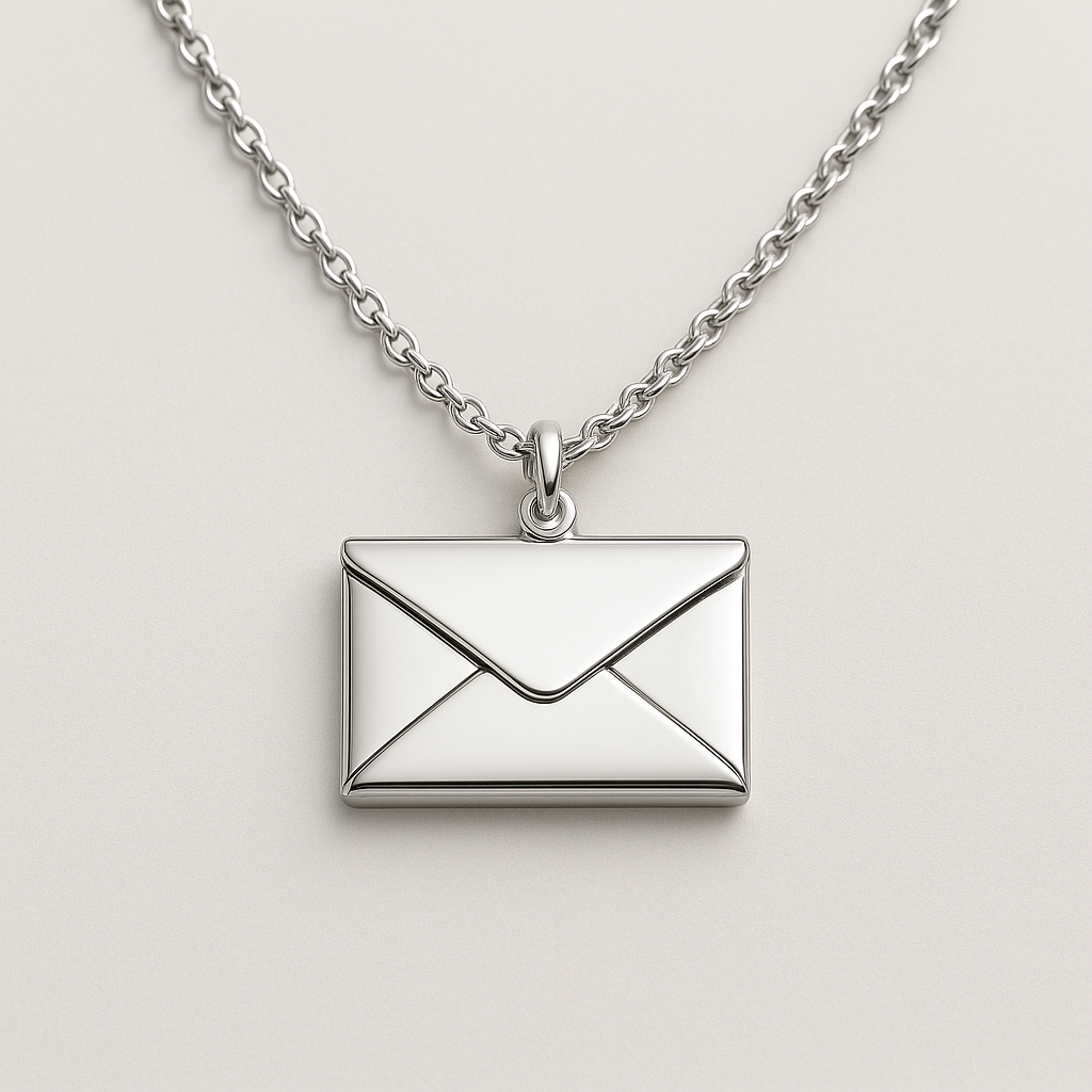 Envelope Locket Necklace
